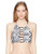 Volcom Junior s Stay Tuned Reversible Crop Bikini Top Black XL