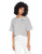 Volcom Junior s Super Stoned Loose FIT Cropped TEE Heather Grey M