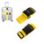 WESTONETEK Heavy Duty Detachable Adjustable Long Cross Travel Luggage Strap Packing Belts Suitcase Bag Security Straps with 3Dial Combination Lock Yellow