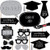 Big Dot of Happiness Graduation Party - Silver - 2019 Grad Photo Booth Props Kit - 20 Count