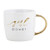 SB Design Studio Lili  Delilah Gold Handled Stoneware Coffee Cup/Mug 14Ounces Girl Power