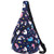 GLOSSYLED Sling Bag Crossbody Shoulder Triangle Packs Messenger Travel Backpack