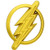 Fan Emblems The Flash Logo 3D Car Emblem Gold, DC Comics Justice League Automotive Sticker Decal Badge Flexes to Fully Adhere to Cars, Trucks, Motorcycles, Laptops, Windows, Almost Anything