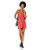 Volcom Junior s Back N The Daisy ALine Romper Floral Print Dress rad red Medium