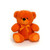 Grandma Smiley s Plush Best Friends 9  Super Color Teddy Bears Orange
