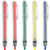 Muji Push Button Highlighter Pen (Refill-exchange Type) 5-colors Set
