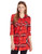 Volcom Junior s Love Me Not Plaid Tunic Blood Red Medium