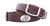 ZEPPRO Brown Leather Concho Pet Collar Kansas Jayhawks Medium