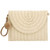 Womens Straw Clutch Summer Evening Handbag Beach Purse Woven Straw Bag Envelope Clutch Beige