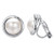 Yoursfs Clip Earring Simulated Ivory Pearl Round Earrings no Pierced Clip on Earrings for WomenWhite Gold Plated