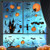 LessMo Halloween Window Clings  4 Sheets Halloween Window Sticker Decals  Pumpkin Patterns  for Kids  Window Glass Decoration  Halloween Party Supplies  Trick or Treat Party