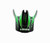 Vega Replacement Visor for Viper Off Road Helmet with Edge Graphic  Green