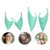 2 Pairs Elf Ears  Latex Fairy Pixie Elf  Ears Halloween Elven Vampire Ears  Cosplay Ears for Cosplay Halloween Christmas Any Themed Party Green S L