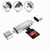 Type C Card Reader USB C Asltoy SD Card Reader TF USB C Card Adapter Simultaneous Read and Write Flash Memory Card Reader with OTG Function for PC MacBook Chromebook Windows  Silver