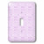 3dRose lsp 111676 1 Large And Small Purple Scattered Polka Dots Single Toggle Switch  Multicolor