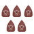 uxcell Detail Sander Sandpaper  Triangular Sanding Paper  Hook and Loop Sanding Pads  Triangle Oscillating Multi Tool  40 Grits 12 Holes  5pcs