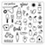 Fiskars Lia Griffith 8X8 Inch Clear Stamps  Hand Grown