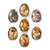 TG888 Zhostovo Patterned Easter Egg Wraps Thermo Heat Shrink Sticker Wraps Pysanka Pysanky Sleeve Decoration