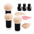 Mushroom Makeup Sponge Cosmetic Blender Puff Latex Free Face Sponge Beauty Puff Makeup Brush Sponge with Handle Case for Concealer BB Cream Foundation Makeup Tools  3 Pack  Skin Color