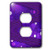 3dRose lsp 40417 6 Purple Heart And Dots 2 Plug Outlet Cover