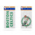 NBA Rico Industries 2 Pack Die Cut Team Logo Magnet Set  Boston Celtics Team Color  4 x 6 inches