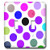 3dRose lsp 17411 2 Brown And Purple Colorful Dots Toggle Switch