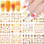 12 Sheets Fall Nail Art Stickers Maple Leaf Nail Decals Thanksgiving Nail Art Accessories Water Transfer Pumpkin Turkey Maple Leaves Nail Art Decals DIY Manicure Design Thanksgiving Decorations