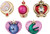 Gashapon Sailor Moon Transforming Compact Mirror Stick and Rod Arrange Set