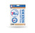 NBA Rico Industries Die Cut 3 Piece Triple Spirit Sticker Sheet  Philadelphia 76ers