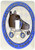 3dRose lsp_28514_1 Derby Chicks Roll With It Blue and White with Black Roller Skate Toggle Switch