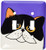 3dRose lsp 31213 2 The Curious Cat Calico with Orange Eyes Purple Double Toggle Switch