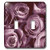 3dRose lsp 29875 2 Close Up of Dreamy Pastel Plum Purple Rose Bouquet Double Toggle Switch