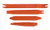 4 Pc Orange Nylon Panel Popper Set Auto Trim Door Panel Window Molding Upholstery Clip Removal Tool Kit Pry Bar Kit