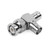 Phonetone 3 Way T Triple one BNC Male to Two BNC Female RF Adapter Coaxial Cable Connector Converter for Mobile Signal Booster Repeater Antennas