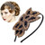 Girl Beaded Flapper Headband Leaf Vintage 1920s Inspired Hairband Hair Accessory for Women  Black Gold