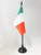 AZ FLAG Italy Table Flag 4   x 6     Italian Desk Flag 15 x 10 cm   Black Plastic Stick and Base