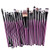 MIPPER Eye Makeup Brushes 20 pcs Professional Eye Brush Set Foundation Concealer Eyeshadow Eyebrow Eyeliner Lip Brush  purple black