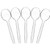 Plasticpro Clear Plastic Soup Spoons Disposable Cutlery Utensils 100 Count