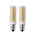 E12 6W Dimmable LED Bulb Candelabra Base (60W Halogen Equivalent) Warm White 3000K, Celling Fan Bulb, 2 Pack