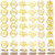 30 Pack Happy Birthday Cake Toppers  Glitter Cardstock Birthday Cupcake Topper Picks for Birthday Party Cake Decoration