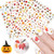 6 Sheets Fall Nail Art Stickers 3D Autumn Nail Art Supplies Self Adhesive Maple Leaves Pumpkin Squirrel Turkey Nail Decals for Women Kids Girls Thanksgiving Maple Leaf DIY Manicure Design Decor