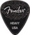 Fender 351 Shape  Black Heavy Guitar Pick  6