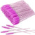 200 Disposable Eyelash Brush Mascara Wands Spoolies for Eye Lashes Extension Eyebrow and Makeup Purple