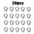 hesmartly 30 PCS  M3  304 Stainless Steel Wire Rope Cable Thimbles Rigging for 1 8 Inche   3 32 Inche Diameter Wire Rope