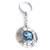 VNFLY Captain America Keychain  Shield Keychain  Captain America Spinning Shield Keychain Shield Keyring  Bright Silver  Rotative Version