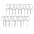 Key Chain Rings Metal Split Key Chain Rings with Open Jump Rings 60pcs