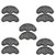 LinaLife 10Pcs 5Pairs Rubber Heel Savers Toe Plates Taps DIY Shoe Repair Pads Replace Repair Rubber Heels Heel Plates Shoe Heel Taps Tips Sole Heel Repair Pad Replacement