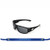 NCAA Sunglass Set Medallion with Neoprene Retainer  2 Piece   Kansas Jayhawks