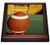 3dRose Football Trivet with Ceramic Tile  8 by 8   Brown