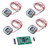 4pcs Load Cell 50kg Half Bridge Strain Gauge Human Body Digital Scale Weight Sensor   1pc HX711 Amplifier AD Module for Arduino DIYmalls